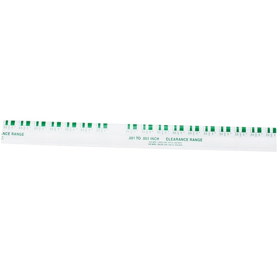 Green Plastigauge for Bearing Clearance, .001-.003 Inch