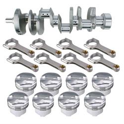 Premium Chevy 383 Rotating Assembly, 1-Piece Main, Flat Top, 6.0 Rod