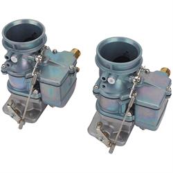 Set of 3 9 Super 7® 3-Bolt 2-Barrel Carburetors, Plain Finish