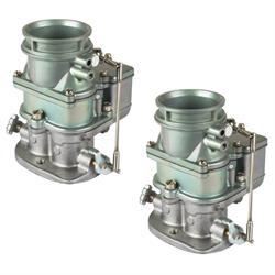 Pair of Secondary 9 Super 7® 3-Bolt 2-Barrel Carbs, Plain Finish