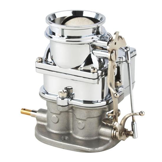 Primary 9 Super 7® 3-Bolt 2-Barrel Carburetor, Chrome Finish