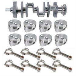Forged Street SB Chevy 350 Rotating Assembly, 5.7 In I-Beam Rods