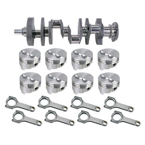 Forged Small Block Chevy Rotating Assembly, 383 Dome, H-Beam, 5.7 Rods