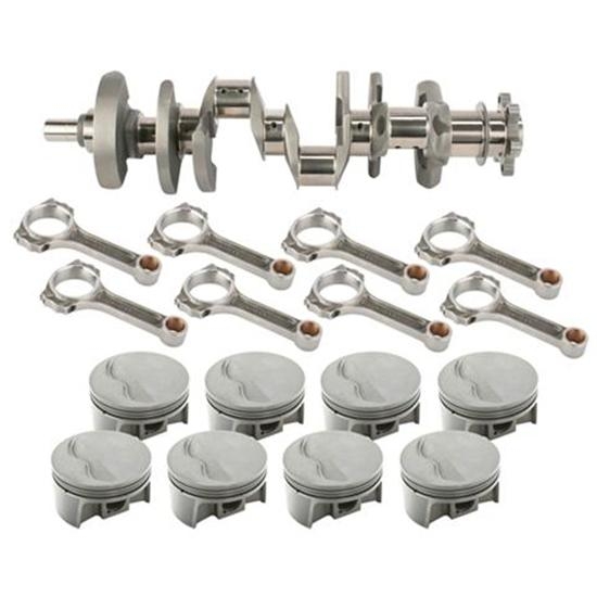 Light Forged SB Chevy Rotating Assembly, 350 Dome, 5.7 In Rods