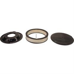 Speedway Motors SBC/TH350 Black Dress-Up Kit, Round A/C,Short V/C