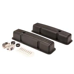 Speedway Motors SBC/TH350 Black Dress-Up Kit, Round A/C, Tall V/C