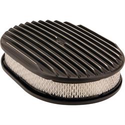 Speedway Motors SBC/TH350 Black Dress-Up Kit, Oval A/C, Short V/C