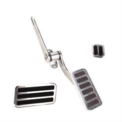 Speedway Motors Pol. Alum. Throttle/Brake/Dimmer Pedal Kit, Large