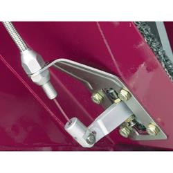 Lokar Midnight Series XL Throttle/Brake Pedal Kit, with Cable