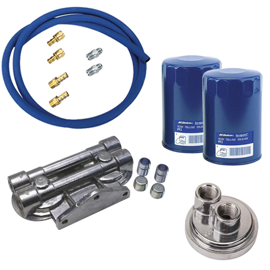 Ford/Mopar Remote Dual Oil Filter Relocation Kit