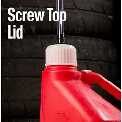 Utility Jugs w/Filler Hose, Red, 5 Gallon, Pair