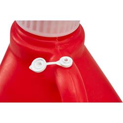 Utility Jugs w/Filler Hose, Red, 5 Gallon, Pair