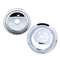 1955-68 Small Block Chevy Upper/Lower Short Water Pump Kit,Chrome