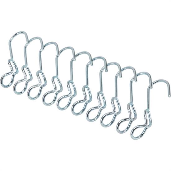 Speedway Motors Bungee Cord SJ Hooks, 7/16 Inch, Bag of 10