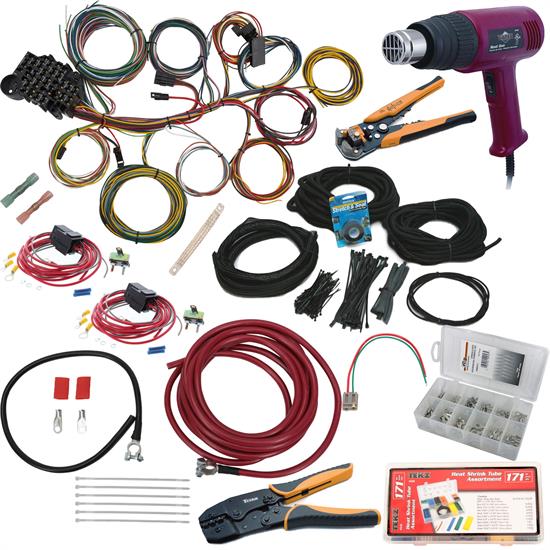Deluxe Universal 22 Circuit Wiring Harness with Install Package