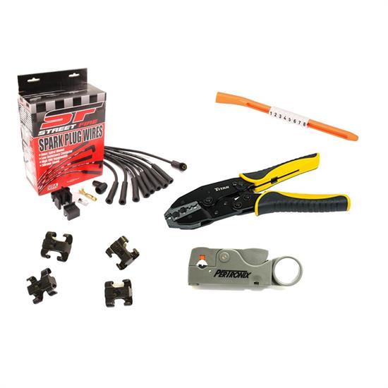 MSD Street-Fire Wire Set and Install Kit, Multi-Angle, Stock/HEI
