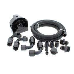LS Swap Conversion Low Profile Oil Pan Kit Chrome, 90 Degree 10AN