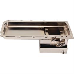 LS Swap Conversion Low Profile Oil Pan Kit Chrome, 90 Degree 10AN