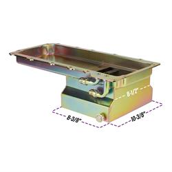 LS Swap Conversion Low Profile Oil Pan Kit, Zinc, 90 Degree 10AN