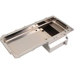 LS Engine Swap Conversion Low Profile Oil Pan Kit, Chrome, 10 AN