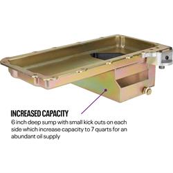 LS Swap Conversion Low Profile Oil Pan Kit, OEM Filter, Zinc