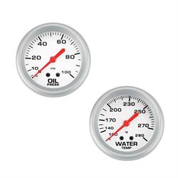 Speedway 2-5/8 Inch Oil Press & Water Temp Gauge Kit