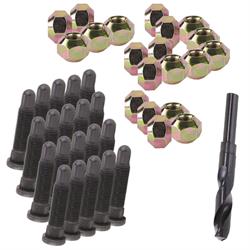 5/8 Inch Wheel Stud and Nuts Kit, Fine Thread