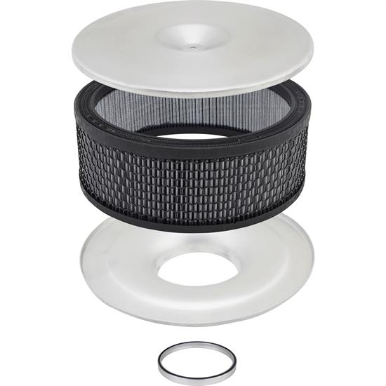14 Inch Mini Velocity Stack Flat Base Air Cleaner Premium Filter