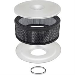14 Inch Mini Velocity Stack Flat Base Air Cleaner Premium Filter