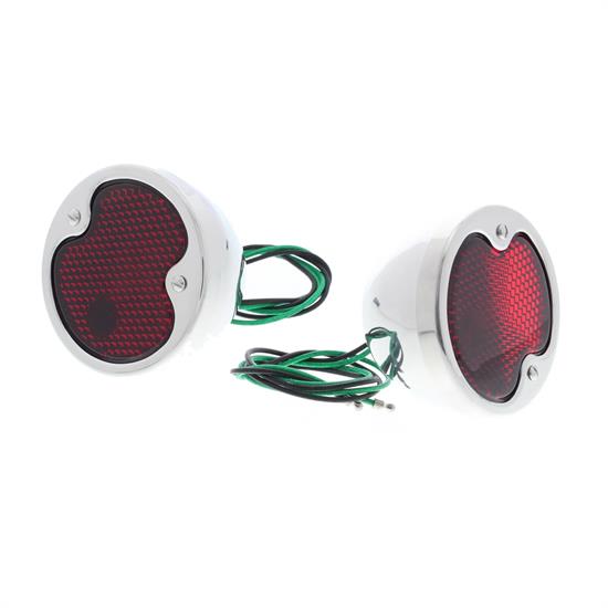 1932 Ford Stainless Tail Lights, Left and Right Pair