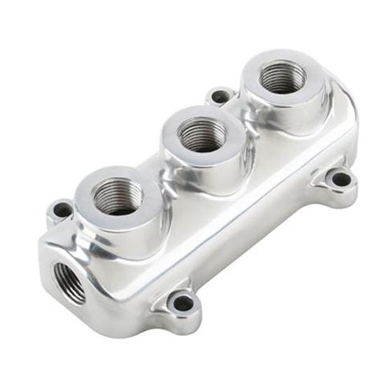 Speedway Polished Aluminum Fuel Block