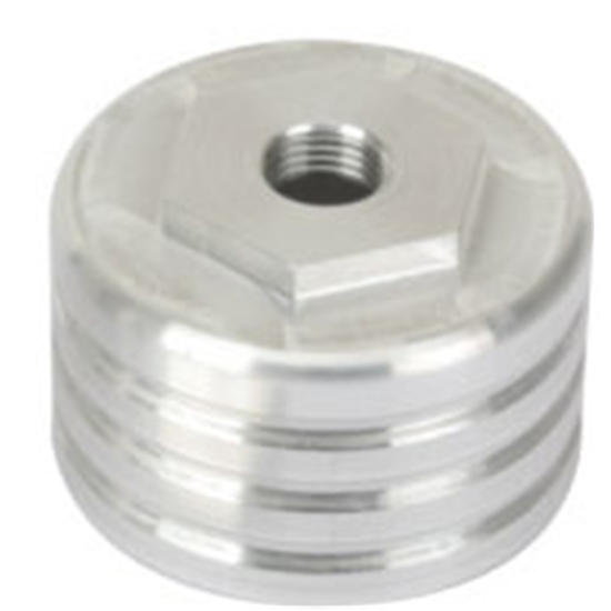 Speedway Aluminum Short Shock Cup, 12mm-1.25 Thread, 1.5 Inch Tall