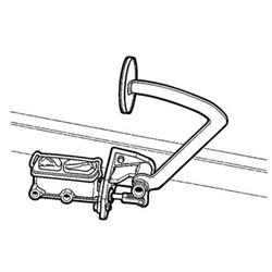 1937-39 Chevy Car Master Cylinder & Frame Rail Mount