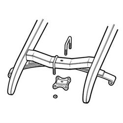 Ford Model T - 1934 Front Spring U-Bolt Kit, Plain Steel