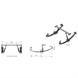 1935-41 Ford Rear Parallel Leaf Spring Conversion Kit