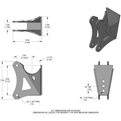 Speedway Four-Bar Rear Axle Brackets
