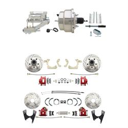 Speedway Tri-Five Front & Rear Disc Brake Conv., D/S Rotors