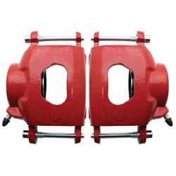 Speedway Deluxe 59-64 Chevy Disc Conv. Kit, D/S Rotors, Red
