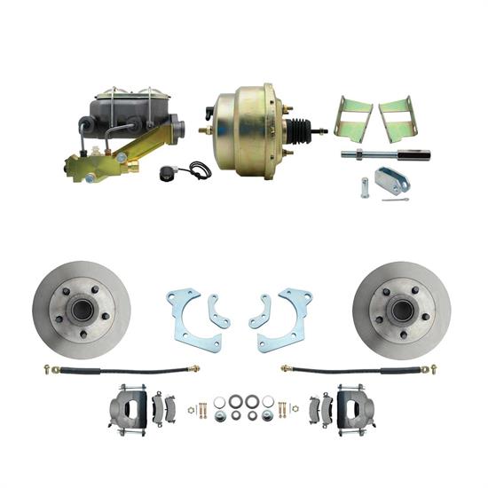 Speedway Power Disc Brake Kit, 11 in. Std Disc Brakes, Chevy 1965-68
