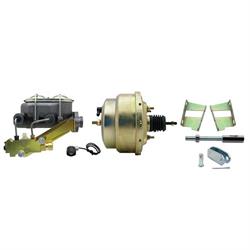 58-70 Fullsize Chevy Brake Booster Conversion Kit, 1 In Bore, Zinc