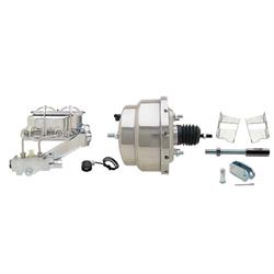 58-70 Fullsize Chevy Brake Booster Kit, 1-1/8 In Bore, Stainless