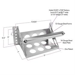 Custom Bolt-On Remote Mount Car Battery Relocation Box/Steel Tray