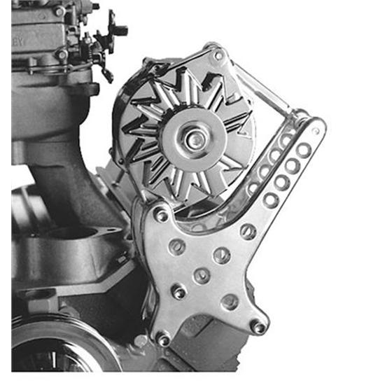 Small Block Chevy Billet Alternator Brackets