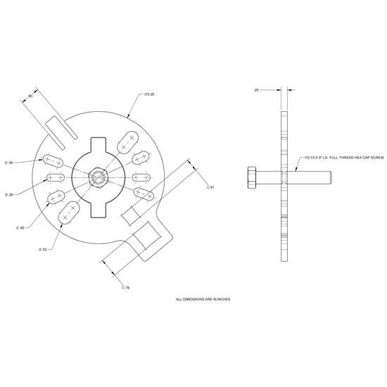 Deluxe Adjustable Pinion Yoke Tool With Puller Plate
