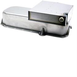 Speedway 57-79 Chevy Claimer Oil Pan w/ Inspect Plug, LH Dipstick