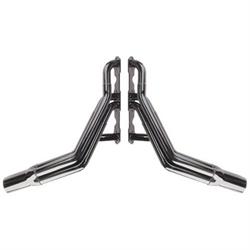 Schoenfeld 155V Stock Clip Small Block Chevy Headers, Standard Port