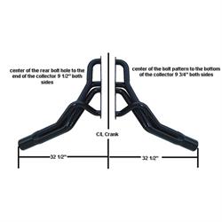 Schoenfeld 155 Stock Clip Standard Port Small Block Chevy Headers
