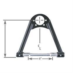 Speedway Strut Type Upper Control Arm, Aluminum Cross Shaft, 10 Inch