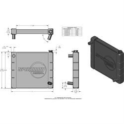 Speedway Chevy SBC/BBC Universal Aluminum Radiators