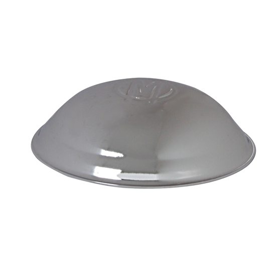 Pedal Car Parts, Murray® M Chrome Hubcap, 3-3/8 Inch Diameter